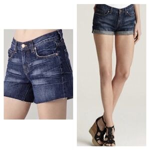 💙Nwt Womens J BRAND Scorpio Cut Off Denim Premium Dark Wash Jean Shorts Size 25
